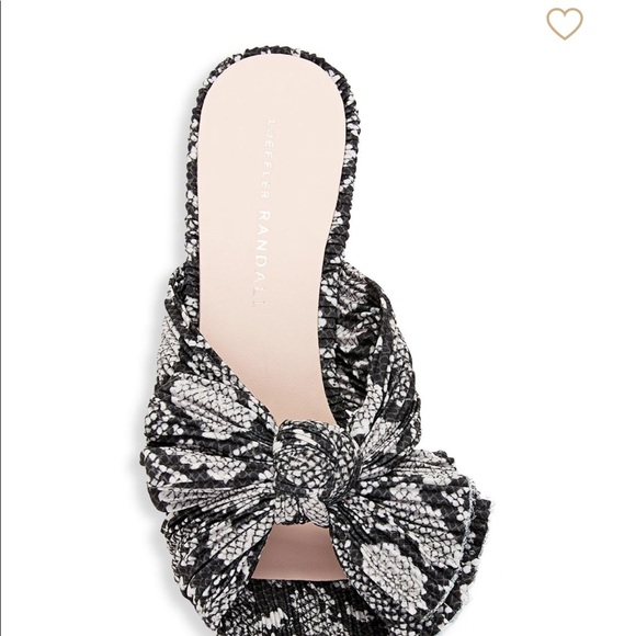 Loeffler Randall Snakeskin Print Mules. NWT - Picture 4 of 5